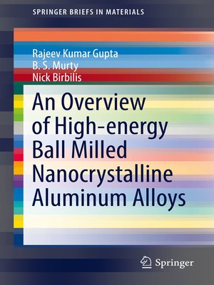cover image of An Overview of High-energy Ball Milled Nanocrystalline Aluminum Alloys